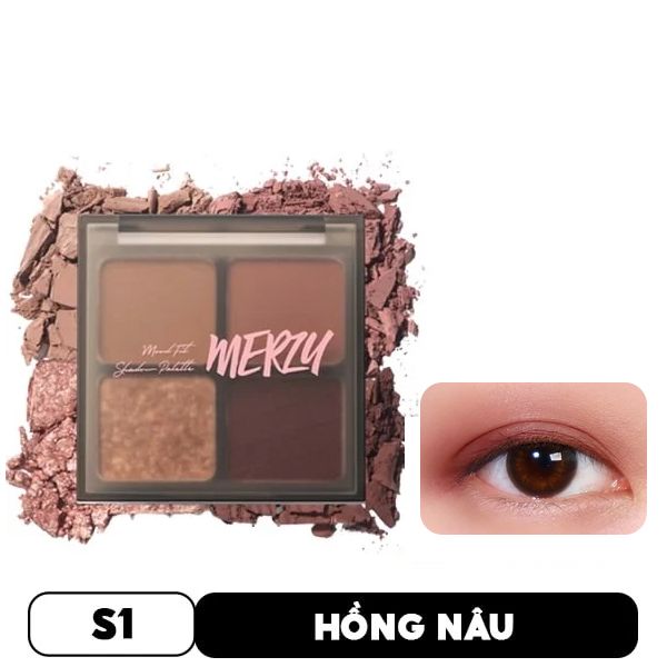 Bảng Phấn Mắt 4 Ô Merzy Mood Fit Shadow Palette 8g