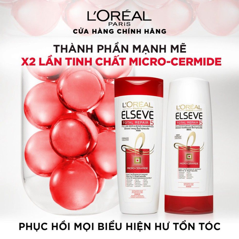 [325ml] Dầu Xả Phục Hồi Tóc L'Oreal Elseve Total Repair 5 Conditioner