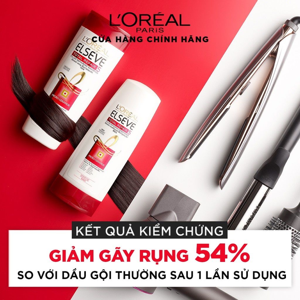 [650ml] Dầu Gội Phục Hồi Tóc Hư Tổn L'Oreal Elseve Total Repair 5 Shampoo