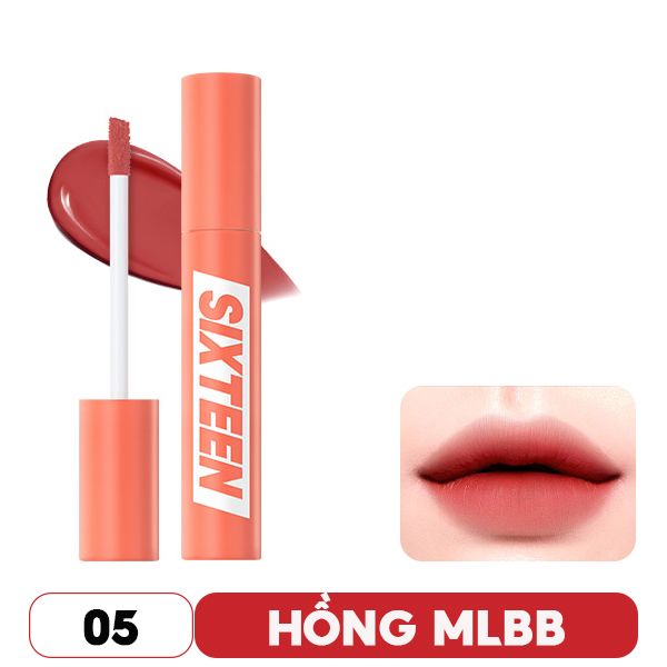 Son Kem Siêu Lì, Mịn Môi, Lên Màu Chuẩn 16Brand Fruit Chu Tint 4.5g - 02 ORANGE GUMMY