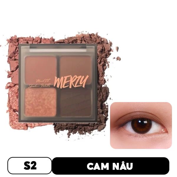 Bảng Phấn Mắt 4 Ô Merzy Mood Fit Shadow Palette 8g