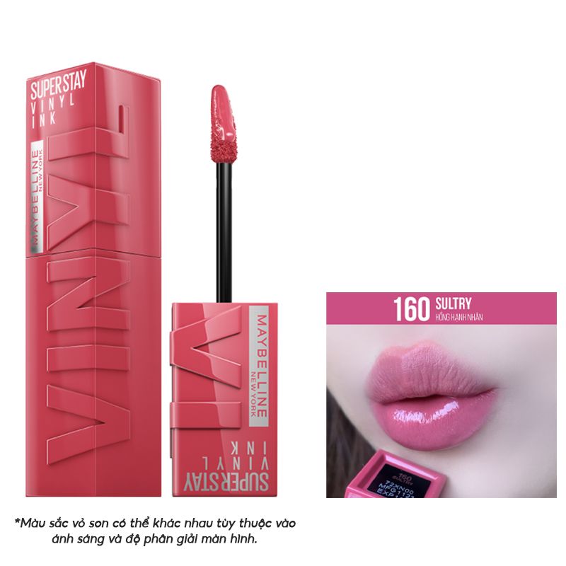 (MUSIC COLLECTION) Son Kem Bóng Bền Màu, Nhẹ Môi Maybelline New York Superstay Vinyl Ink 4.2ml