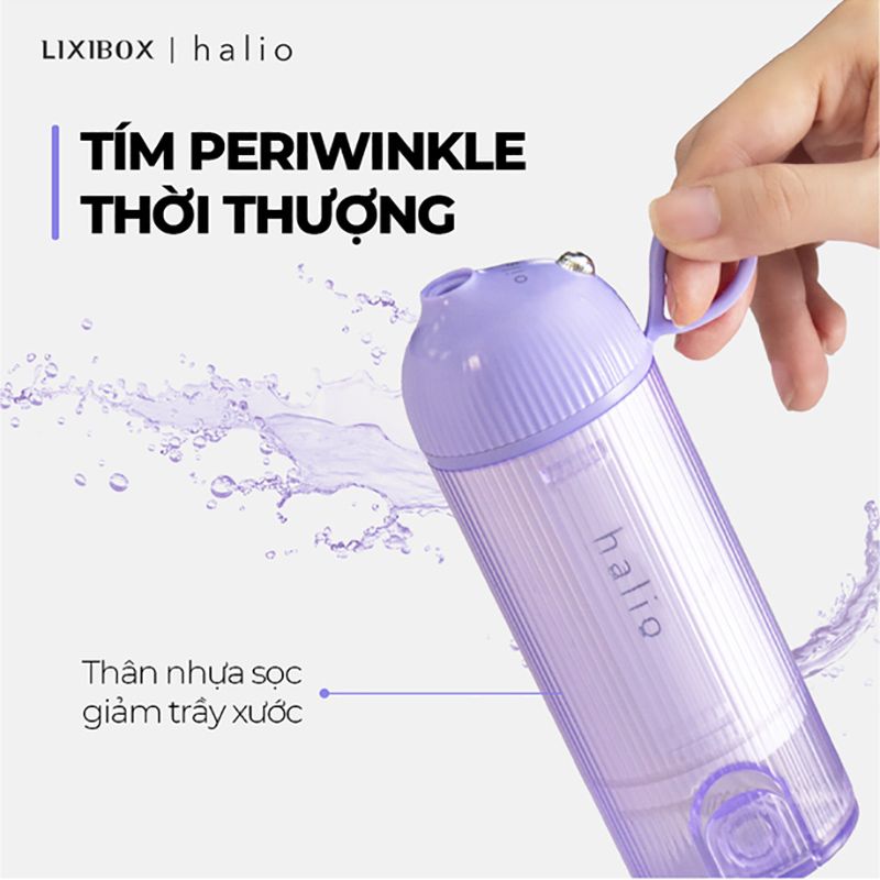 Máy Tăm Nước Cầm Tay Làm Sạch Răng Miệng, Chăm Sóc Nướu Halio UltraClean Oral Irrigator Periwinkle