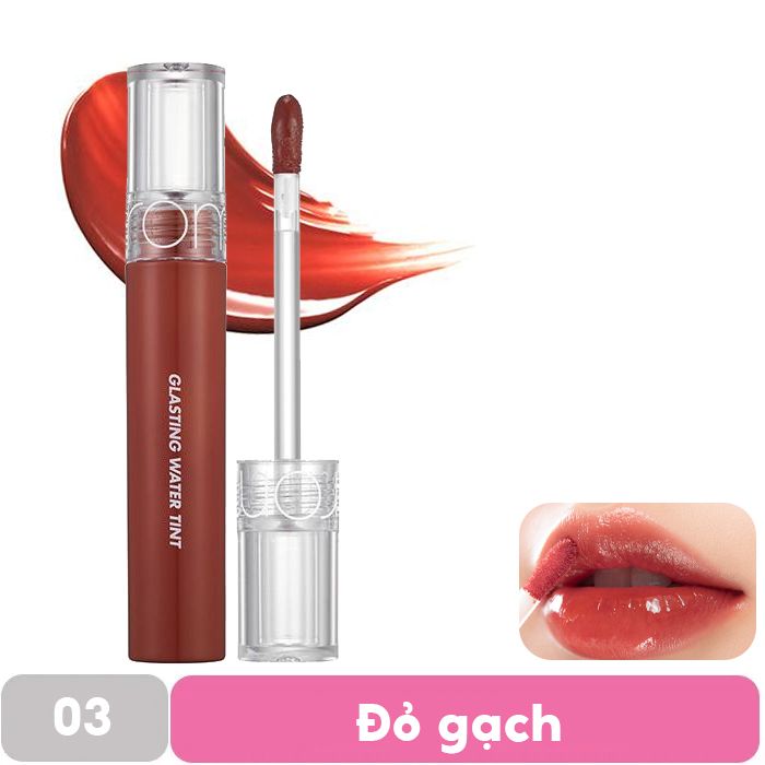 [Màu 1-17] Son Tint Nước Siêu Lì, Lâu Trôi Romand Glasting Water Tint 4g