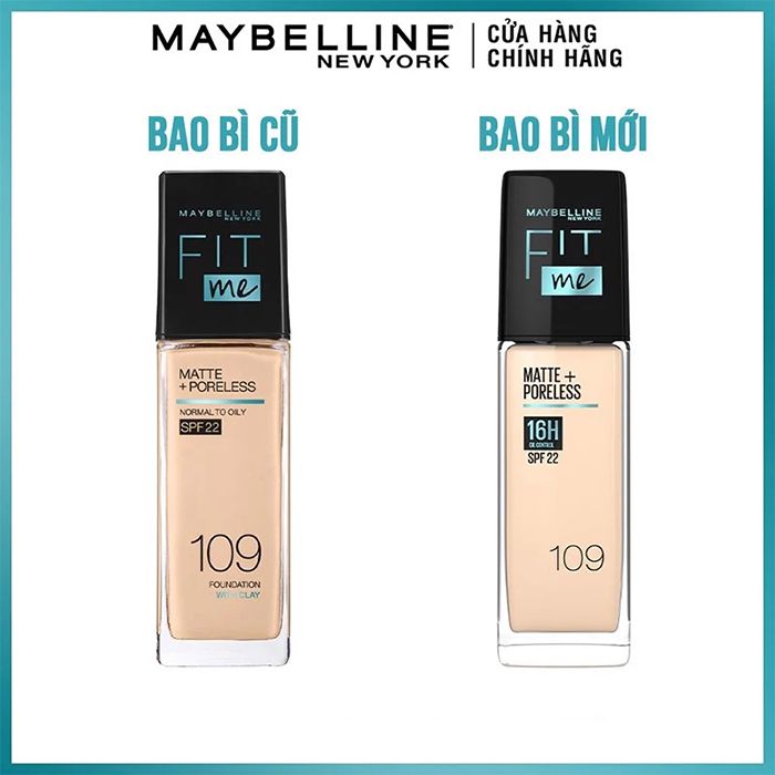 Kem Nền Kiềm Dầu, Cho Lớp Nền Mịn Lì Tự Nhiên Maybelline Fit Me Matte Poreless Foundation 30ml