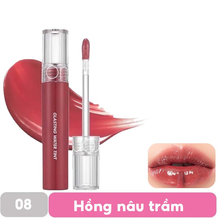 [Màu 1-17] Son Tint Nước Siêu Lì, Lâu Trôi Romand Glasting Water Tint 4g