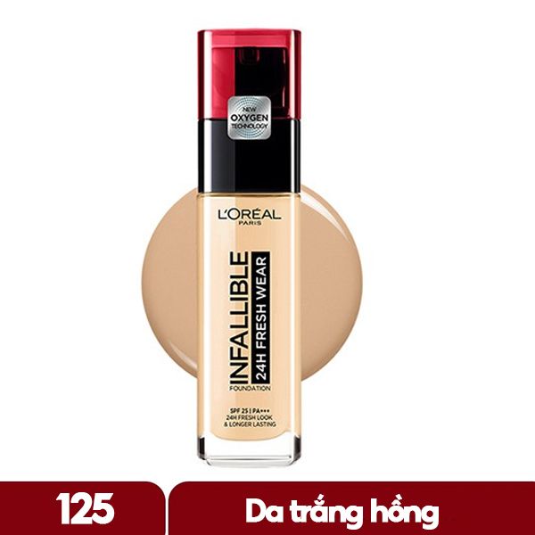 Kem Nền Mịn, Nhẹ, Lâu Trôi Suốt 24h L'Oreal Infallible 24H Fresh Wear Foundation SPF20/ PA+++ 30ml