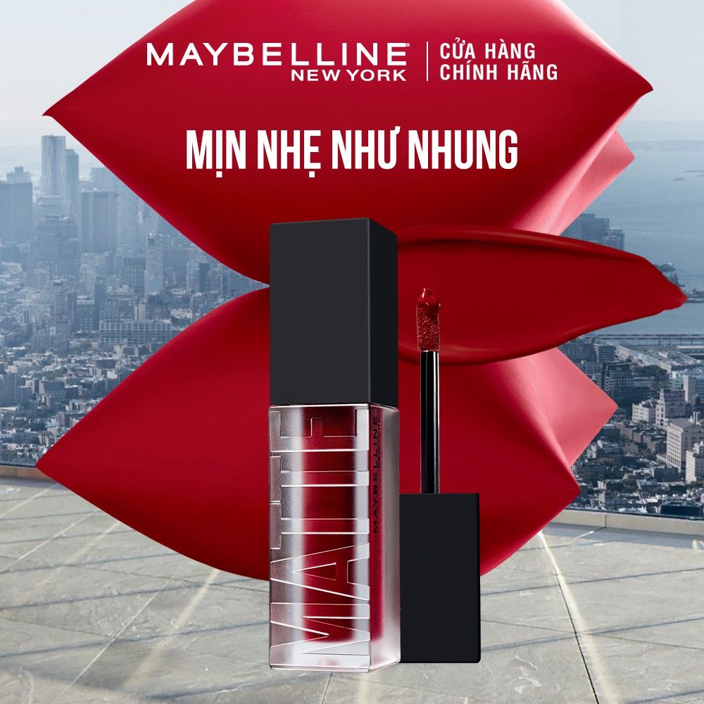 Son Kem Mịn Lì Như Nhung, Tạo Hiệu Ứng Đa Chiều Maybelline Cushion Mattes New York 6.4ml