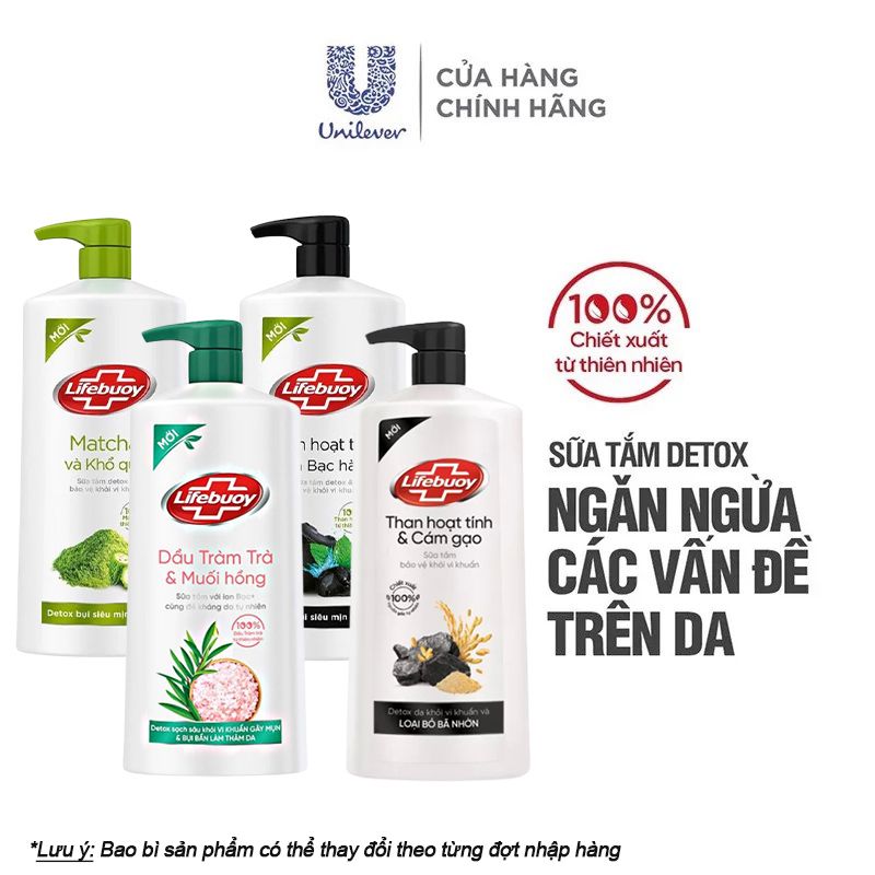 Sữa Tắm Detox Và Bảo Vệ Da Khỏi Vi Khuẩn Lifebuoy