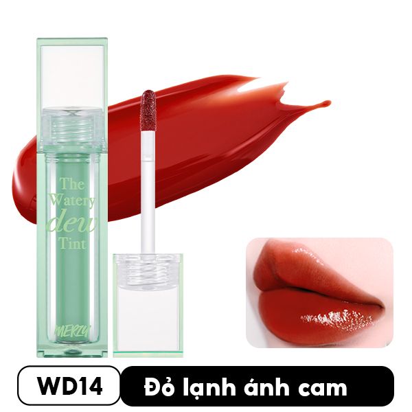 [NEW][DEW4 - XANH DƯƠNG] Son Tint Bóng Dạng Thạch, Bền Màu, Lâu Trôi Cho Đôi Môi Căng Mọng, Ẩm Mịn Merzy The Watery Dew Tint 4g