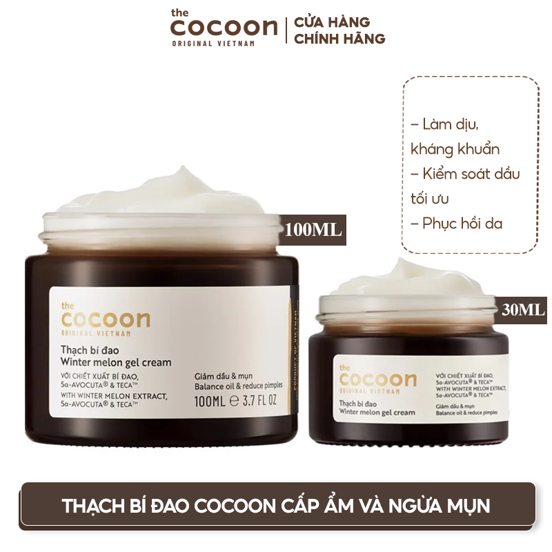 Kem Dưỡng Ẩm & Ngừa Mụn Dạng Thạch Từ Bí Đao Cocoon Winter Melon Gel Cream