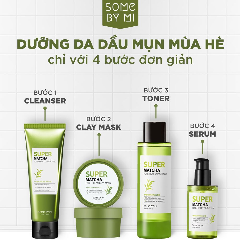 Serum Some By Mi Tinh Chất Dưỡng Da Thu Nhỏ Lỗ Chân Lông Some By Mi Super Matcha Pore Tightening Serum 50ml