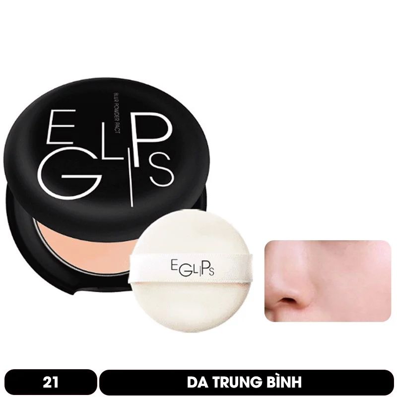 [Pony's Choice] Phấn Phủ Siêu Mịn, Giúp Che Phủ Lỗ Chân Lông Và Khuyết Điểm Eglips Blur Powder Pact 9g - Màu 23 Da Hơi Ngăm