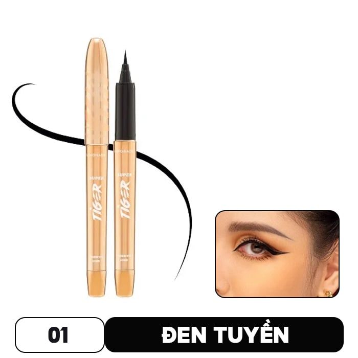 Bút Kẻ Mắt Nước Siêu Mảnh, Sắc Nét, Chống Trôi Hiệu Quả Lemonade Supertiger Tigereyes Liner 1g