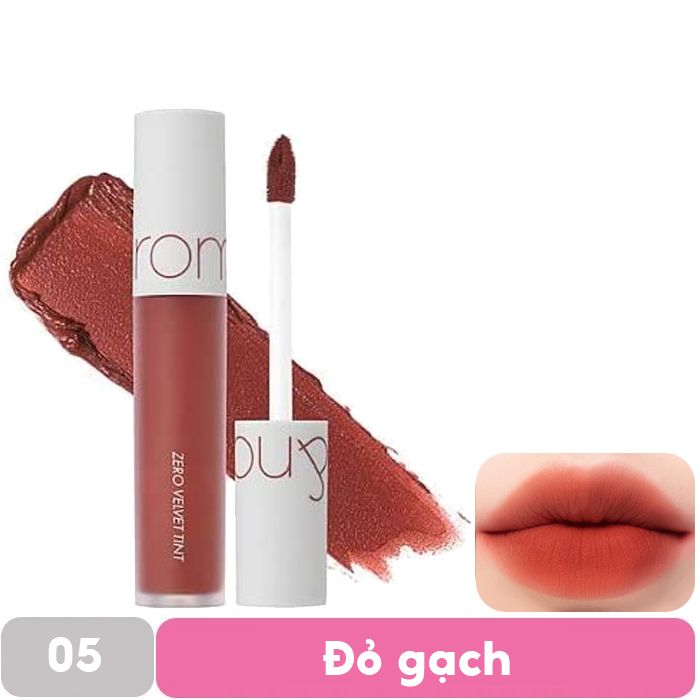 [MÀU 1-30] Son Kem Lì Cực Nhẹ Môi Romand Zero Velvet Tint 5.5g