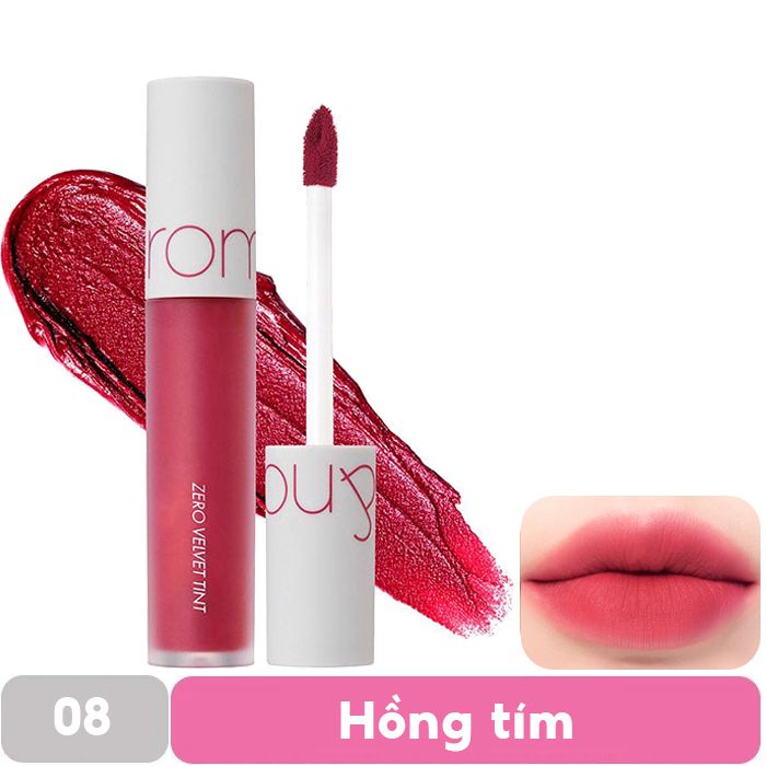 [MÀU 1-30] Son Kem Lì Cực Nhẹ Môi Romand Zero Velvet Tint 5.5g