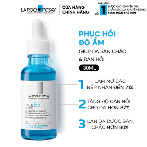 Serum La Roche-Posay Tinh Chất Tái Tạo, Phục Hồi Da, Dưỡng Da Săn Chắc La Roche-Posay Hyalu B5 Serum 30ml