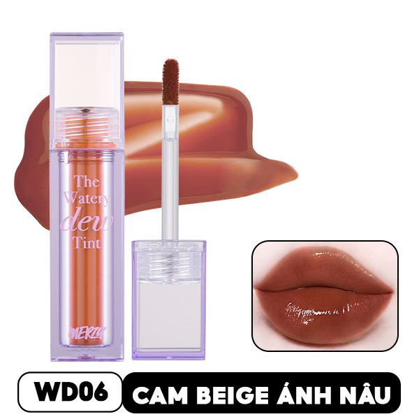 [NEW][DEW4 - XANH DƯƠNG] Son Tint Bóng Dạng Thạch, Bền Màu, Lâu Trôi Cho Đôi Môi Căng Mọng, Ẩm Mịn Merzy The Watery Dew Tint 4g