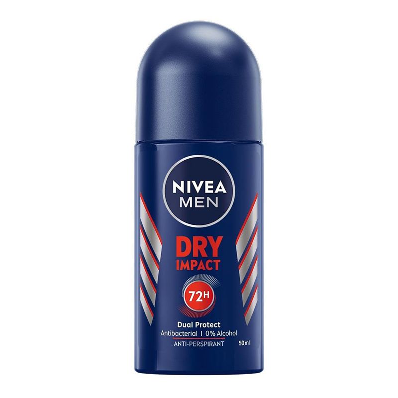Lăn Khử Mùi Cho Nam Khô Thoáng Nivea Men Dry Impact Anti-Perspirant Roll On (Che tên sản phẩm khi giao hàng)