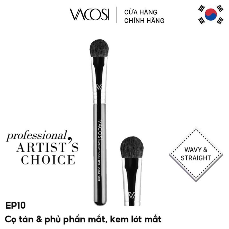 Cọ Tán Và Phủ Phấn Mắt, Kem Lót Mắt Vacosi Large Fluff Brush - EP10