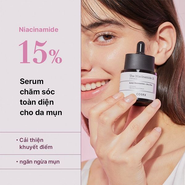 Serum Chăm Sóc Da Mụn Cosrx The Niacinamide 15 Serum 20ml