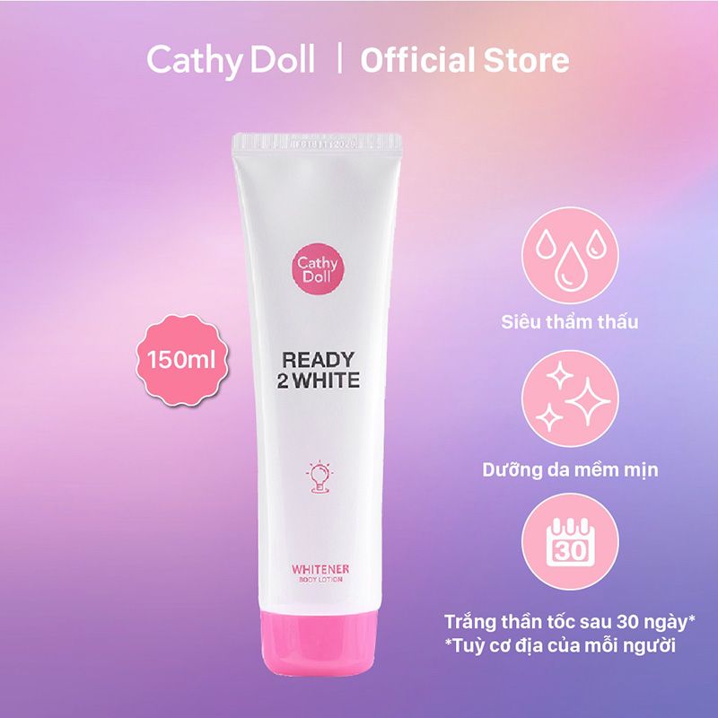 Sữa Dưỡng Thể Trắng Da Tức Thì Cathy Doll Ready 2 White Whitener Body Lotion 150ml