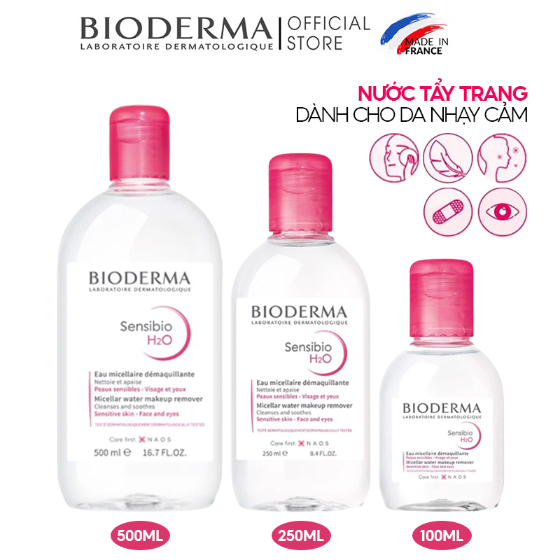 Nước Tẩy Trang Bioderma Dành Cho Da Nhạy Cảm Công Nghệ Micellar Sensibio H2O