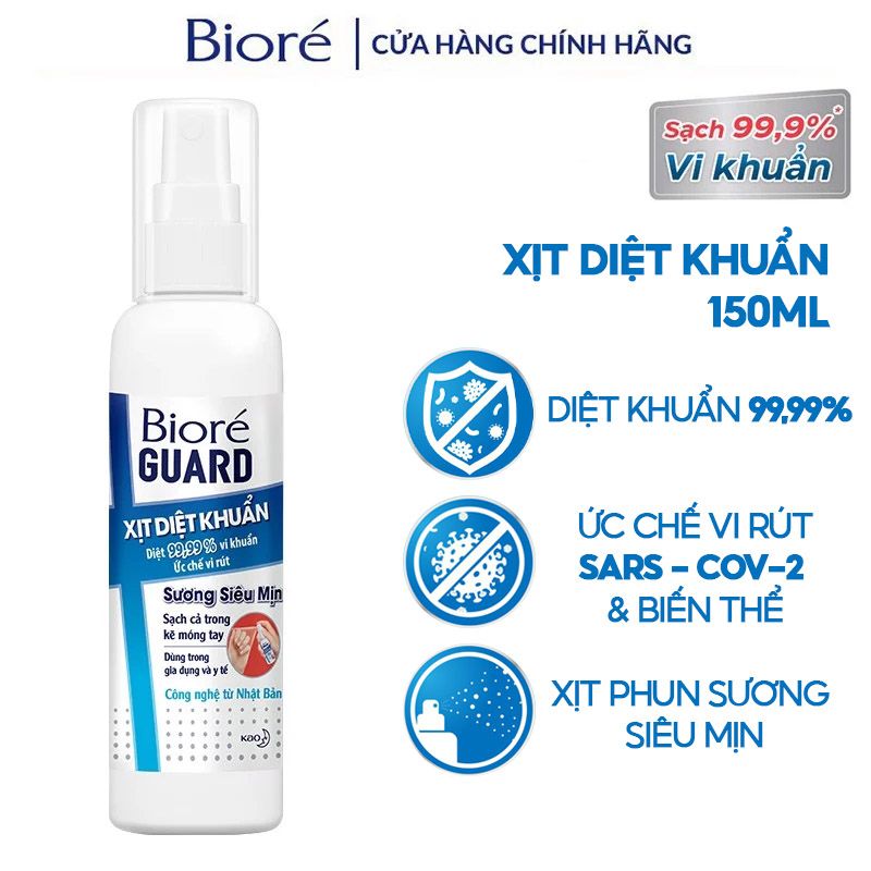 Xịt Diệt Khuẩn Bioré Guard 150ml