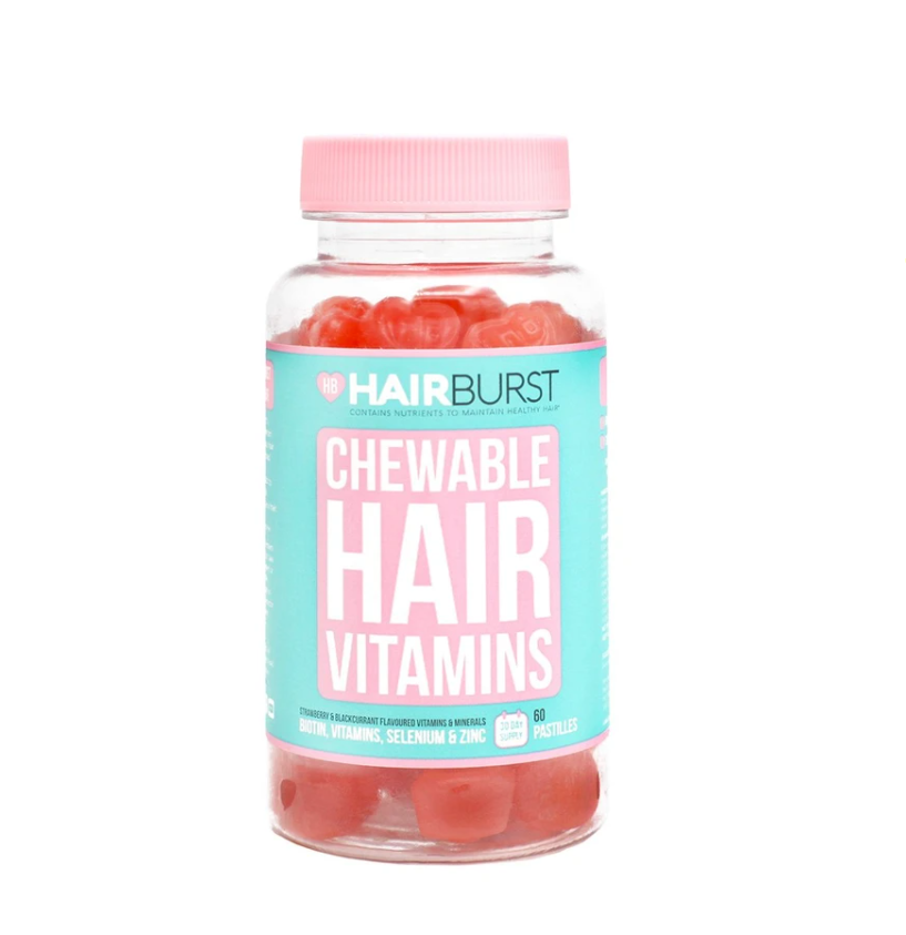 [60 Viên] Kẹo Dẻo Kích Thích Mọc Tóc, Nuôi Dưỡng Tóc Chắc Khỏe Hairburst Chewable Hair Vitamins 60 Pastilles