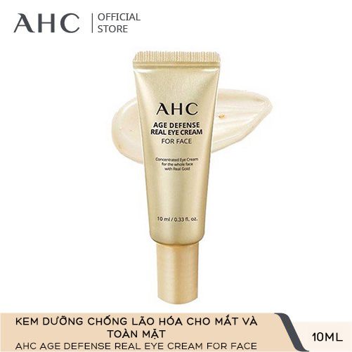 [MINI 10ML] Kem Dưỡng Chống Lão Hóa Cho Mắt và Toàn Mặt AHC Age Defense Real Eye Cream For Face 10ml