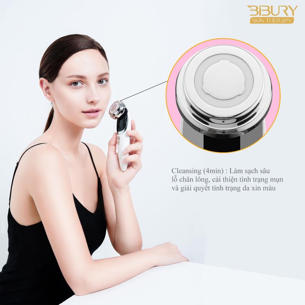 Máy Đẩy Tinh Chất, Làm Sạch, Nâng Cơ, Trẻ Hóa Làn Da Bibury Skin Therapy Facial Massage Device