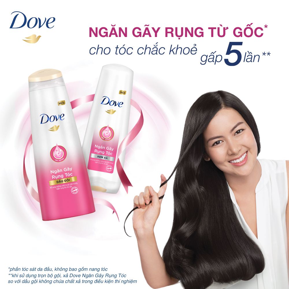 [320g] Kem Xả Dove Phục Hồi Tóc, Ngăn Gãy Rụng, Dưỡng Tóc Bồng Bềnh