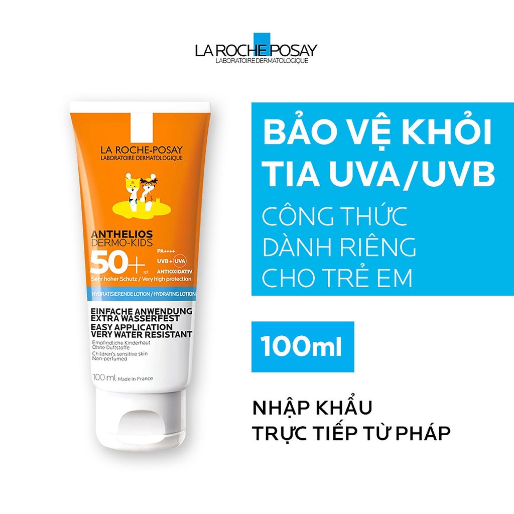 Kem Chống Nắng Dạng Sữa Dành Cho Trẻ Em La Roche-Posay Anthelios Dermo-Pediatrics Hydrating Lotion SPF50+ 100ml (hàng sắp về)