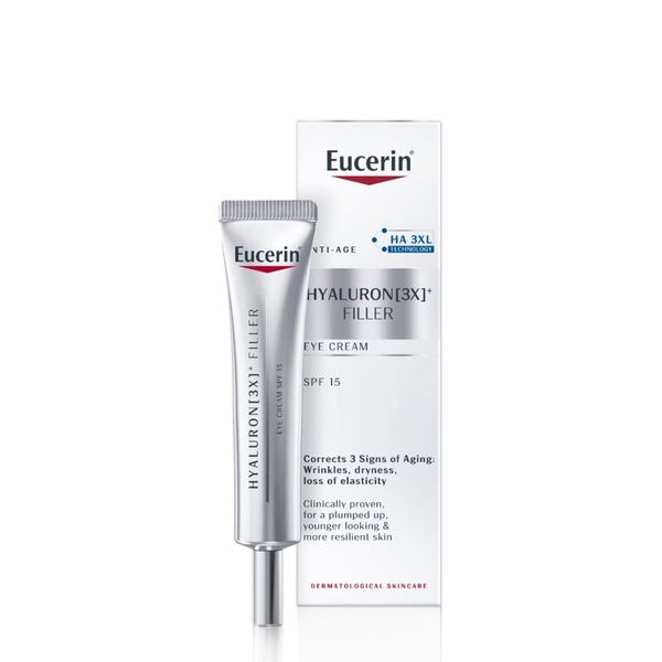 Kem Dưỡng Mắt Eucerin Hỗ Trợ Cải Thiện Nếp Nhăn Anti-age Hyaluron-Filler Eye Cream 15ml