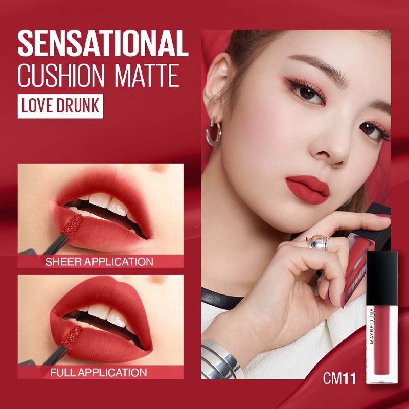 Son Kem Mịn Lì Như Nhung, Tạo Hiệu Ứng Đa Chiều Maybelline Cushion Mattes New York 6.4ml