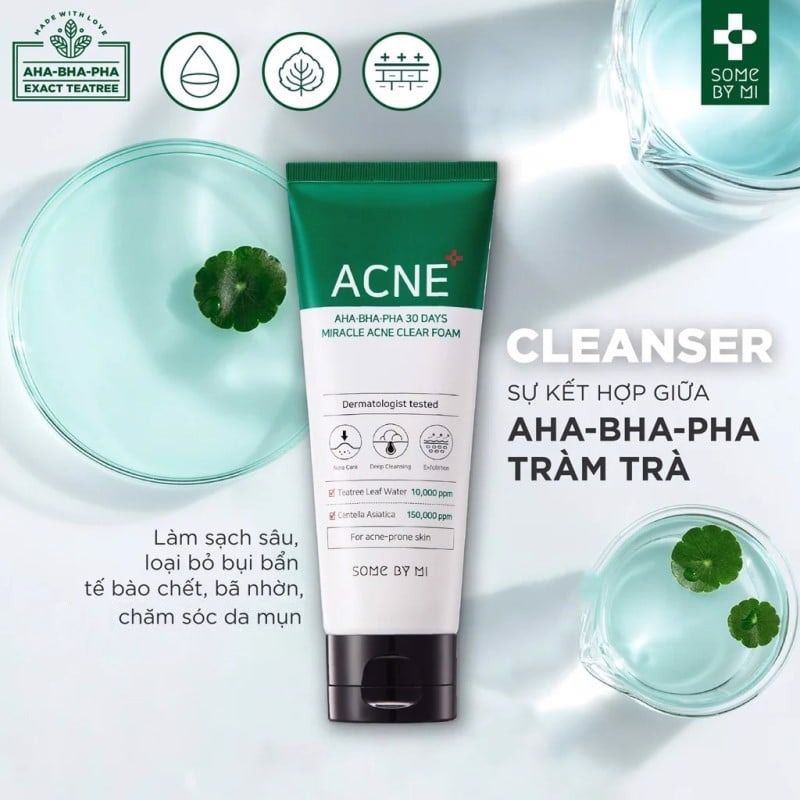 [4 Items] Bộ Dưỡng Giảm Mụn Some By Mi Miracle AC SOS Kit