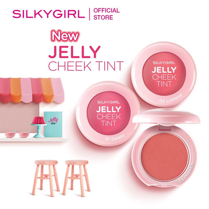 Phấn Má Hồng Dạng Thạch Bền Màu Lâu Trôi Silkygirl Jelly Cheek Tint 3g