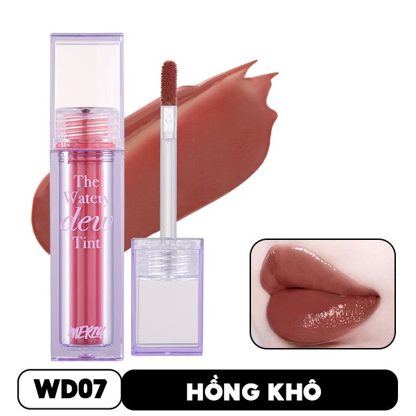 [NEW][DEW4 - XANH DƯƠNG] Son Tint Bóng Dạng Thạch, Bền Màu, Lâu Trôi Cho Đôi Môi Căng Mọng, Ẩm Mịn Merzy The Watery Dew Tint 4g