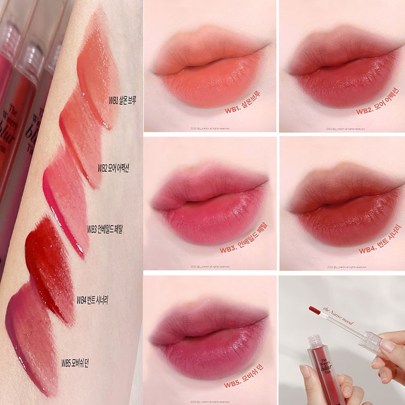 Son Kem Lì Lên Màu Chuẩn, Mịn Mượt Nhẹ Môi Merzy The Watery Blur Tint 4ml