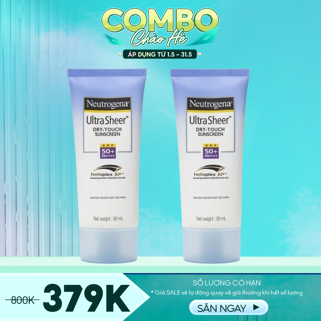 Combo Bundle Chống Nắng - 2 Sản Phẩm (Kem Chống Nắng Neutrogena 88ml)