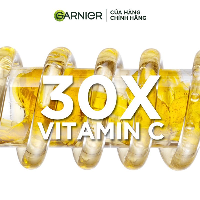 Serum Garnier Tinh Chất Tăng Cường Sáng Da Mờ Thâm Garnier Light Complete Vitamin C 30X Booster Serum