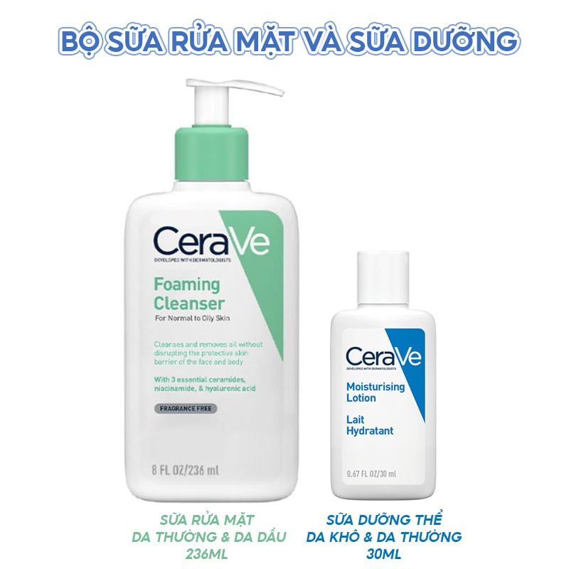 Sữa Rửa Mặt Sạch Sâu Dành Cho Da Dầu Cerave Developed With Dermatologists Foaming Cleanser