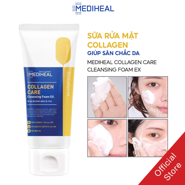 Sữa Rửa Mặt Collagen Giúp Săn Chắc Da Mediheal Collagen Care Cleansing Foam EX 170ml