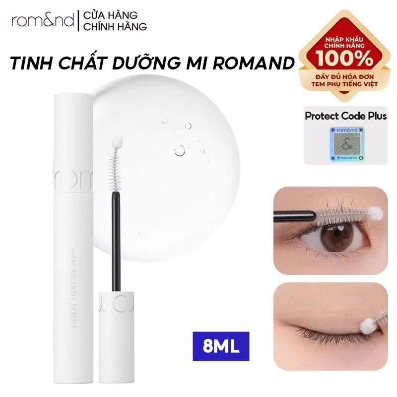 Serum Romand Tinh Chất Dưỡng Mi Han All Lash Serum 8ml