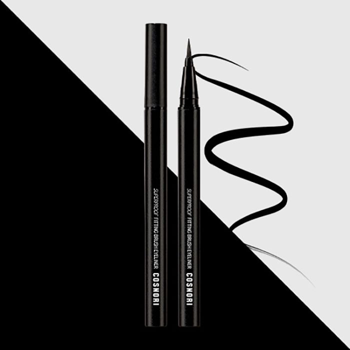 Bút Kẻ Mắt Nước Siêu Mảnh, Lâu Trôi Cosnori Superproof Fitting Brush Eyeliner 0.6g