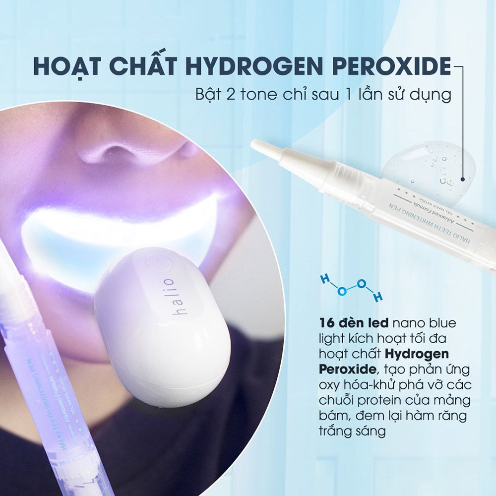 Máy Tẩy Trắng Răng Halio Blue Light Professional Teeth Whitening Enhancer