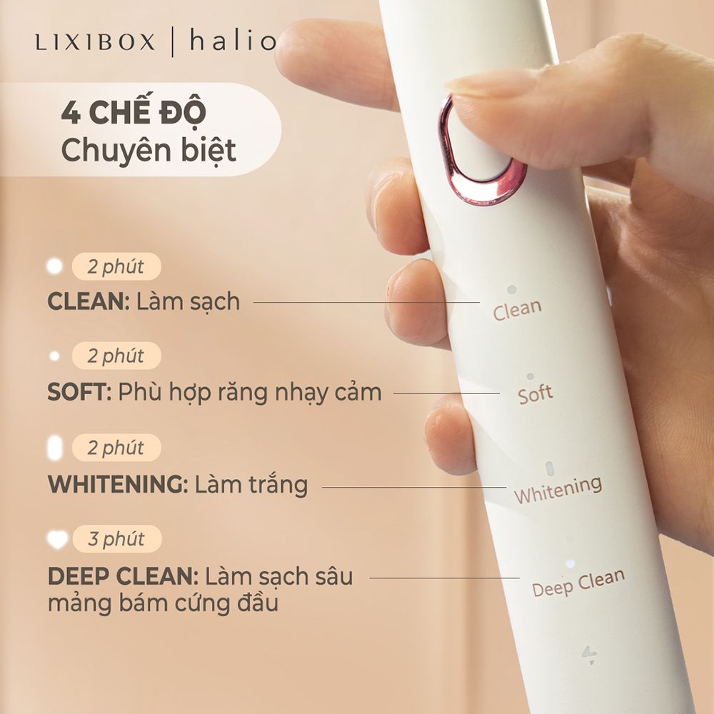 Bàn Chải Điện Halio Sonic Smartclean Electric Toothbrush