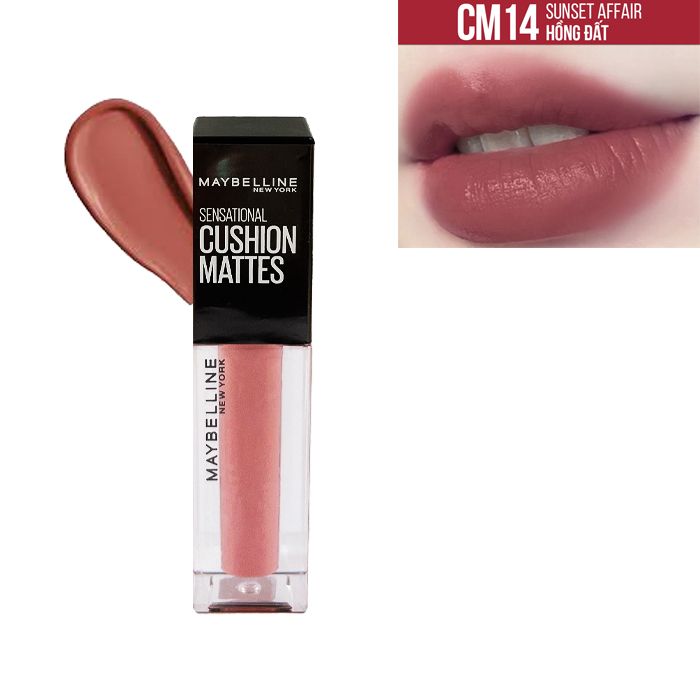 Son Kem Mịn Lì Như Nhung, Tạo Hiệu Ứng Đa Chiều Maybelline Cushion Mattes New York 6.4ml