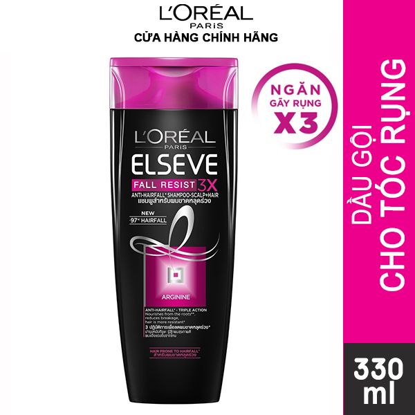 [330ml] Dầu Gội Ngăn Gãy Rụng Tóc L'Oreal Elseve Fall Resist 3X Shampoo