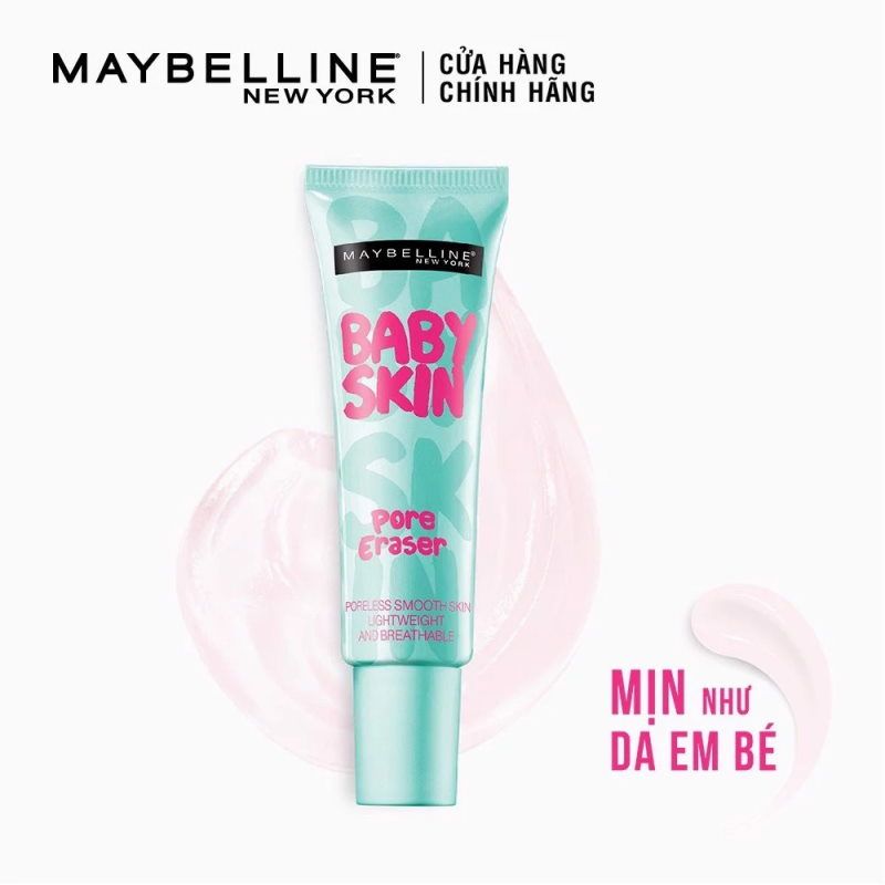 Kem Lót Làm Mịn Da, Che Khuyết Điểm, Thu Nhỏ Lỗ Chân Lông Maybelline Baby Skin Pore Eraser 22ml